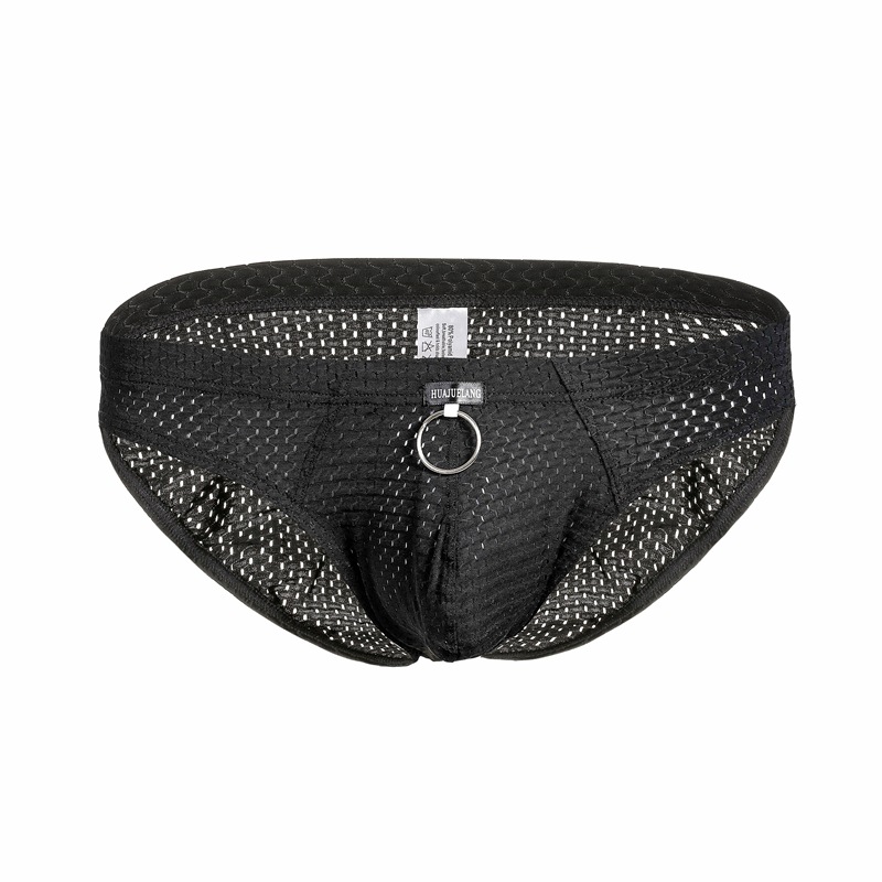 Yifu da briefs men's nylon summer low waist sexy trend underwear through a generation of hair