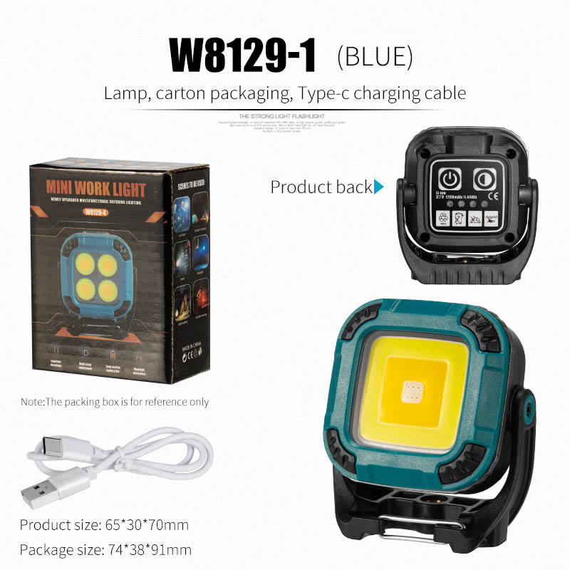 Picture of Cross-border full-scene working lamp multi-gear rotating lamp holder strong magnetic adsorption garden lamp outdoor camping lamp inspection lamp