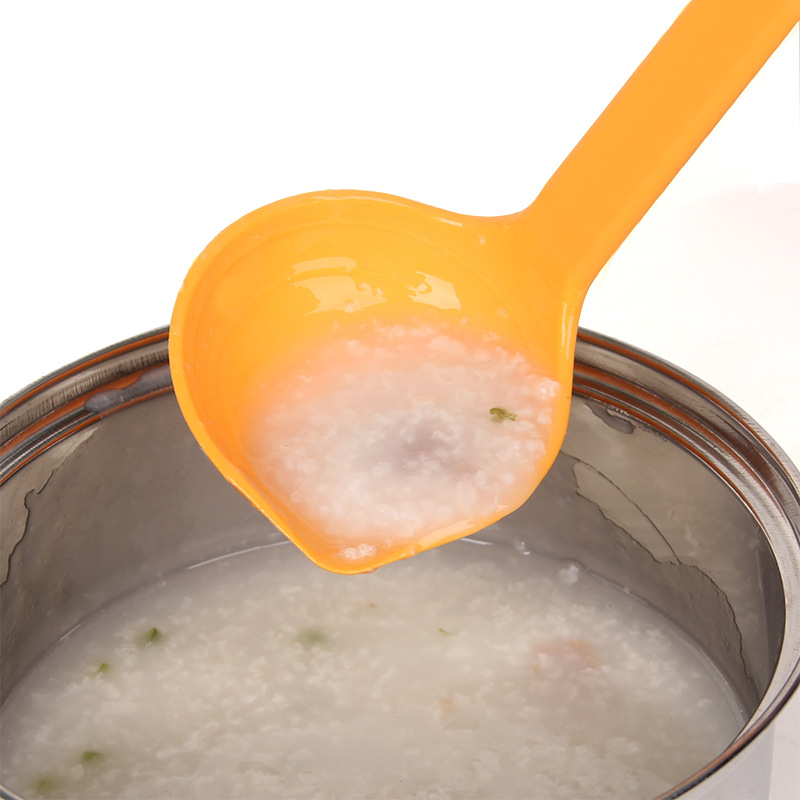 Picture of Japanese-style measurable porridge spoon plastic long handle rice spoon with diversion Port heat-resistant cooking spoon