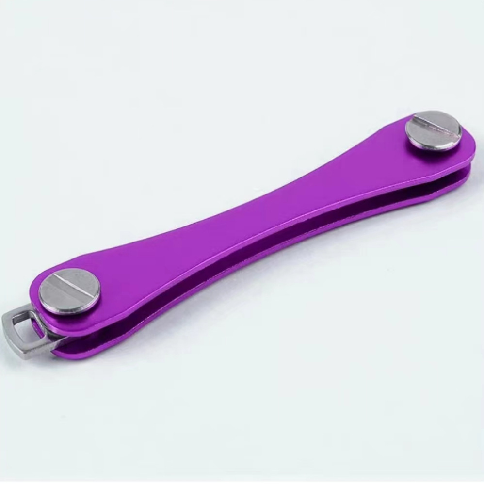 Picture of Aluminum Alloy key holder outdoor pendant metal key organizer multi-function key chain creative household key bag
