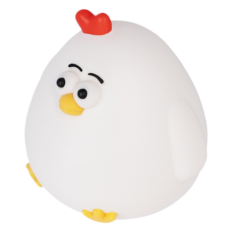 Sweet Chicken silicone light USB charging two-gear dimming timing light children's gift fun creative LED night light