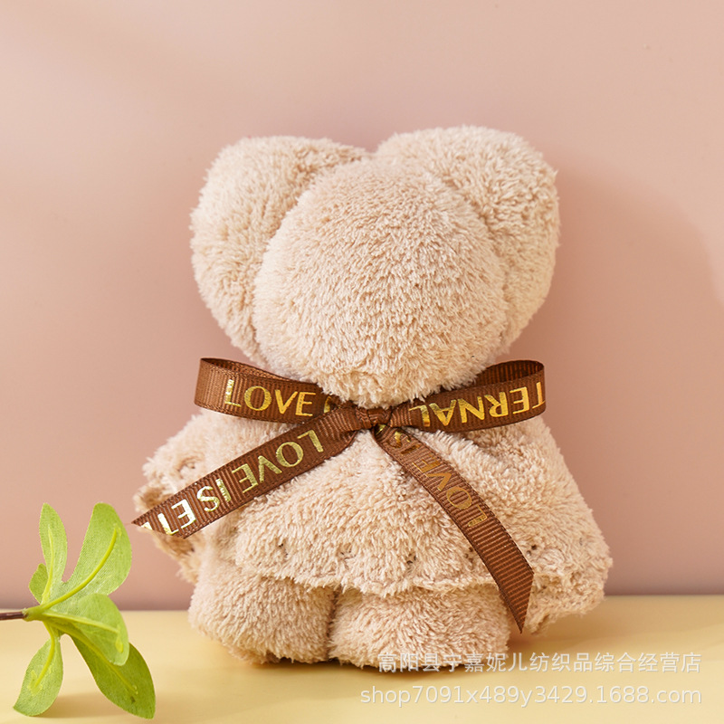 Picture of Bear Towel Hand Gift Wedding Candy Wedding Shop Birthday Wedding Ceremony Teacher's Day Mid-Autumn Festival Hand Gift Towel
