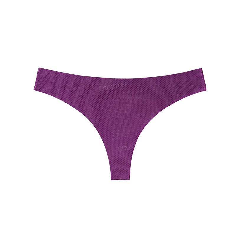 Picture of Sports Yoga Female Sexy Style Ice Silk Underwear Women's Low-Waist Seamless Underwear Cross-Border European and American Large Size T-Shaped T-Pants