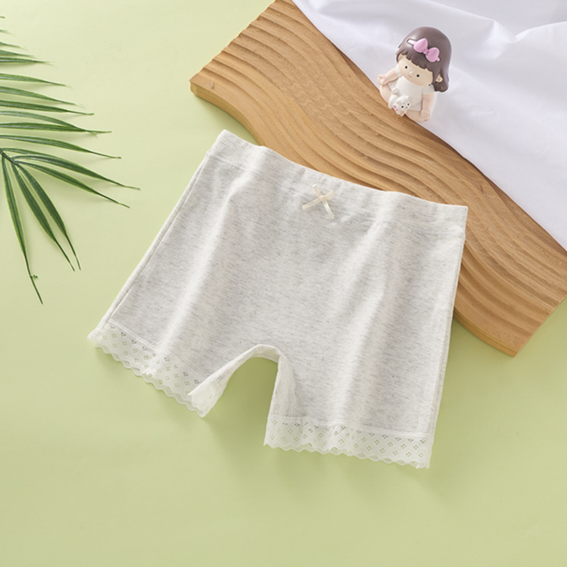 Picture of Girls' Safety Shorts and Underwear Two-In-One Anti-Exposure Children's Leggings Integrated Summer Thin Pure Cotton Crotch