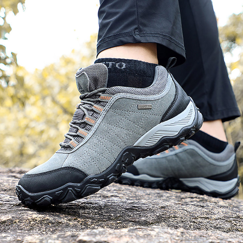 Picture of Men's Four Seasons non-slip waterproof wear-resistant casual sneaker lightweight leather breathable construction site work shoes