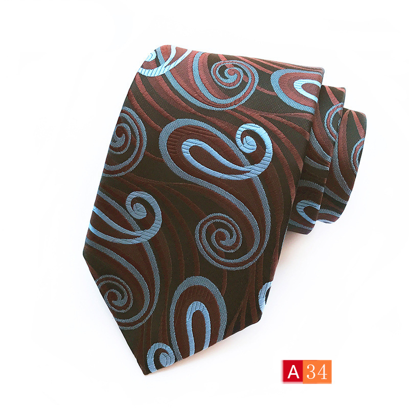Picture of Source Factory Hot Jacquard Fabric Tie Men's Dress Business Suit Accessories Tie Wholesale