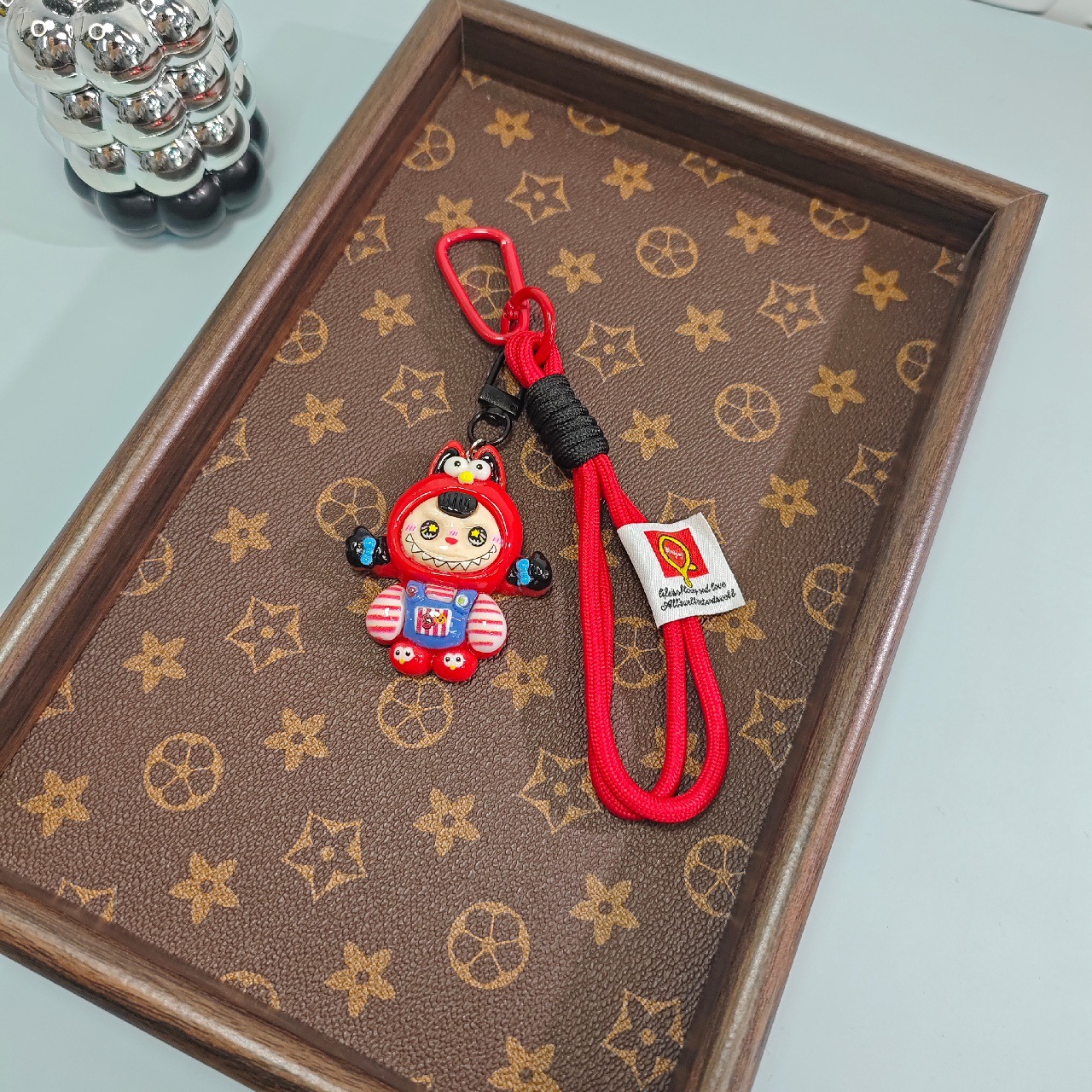 Picture of New INS style Labubu phone pendant lanyard phone chain keychain backpack accessory safety cord to prevent dropping
