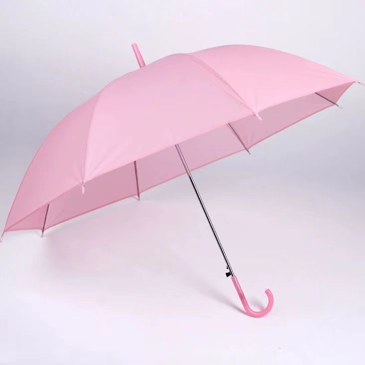 Picture of Transparent Umbrella Men and Women Internet Celebrity ins Cute Semi-automatic Straight Handle Photography Small Fresh Sunshade Sunny Umbrella Frosted Umbrella
