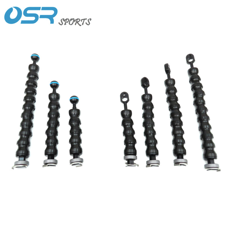 Diving Photography Snake Arm Hot and Cold Shoe Joint Universal Light Arm Thickened Version Contains Steel Wire