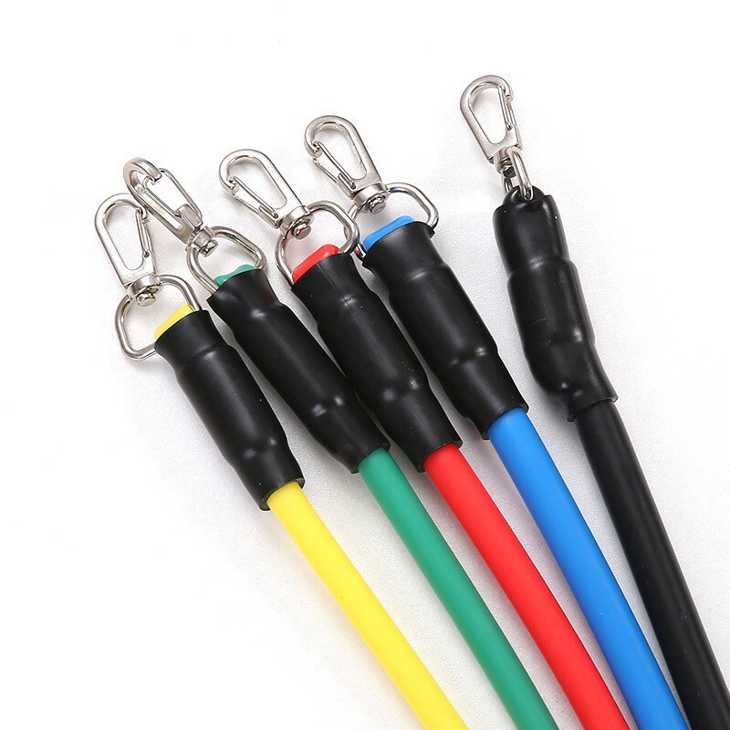 Tension Rope Unisex Fitness Shoulder Training Back Tension Rope Strength Training Home Eleven-Piece Sports Equipment Set