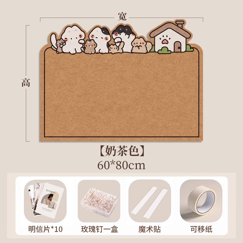 Picture of Photo wall felt wall stickers felt board display wall creative photo album wall wall decoration cork wall board honor wall photo