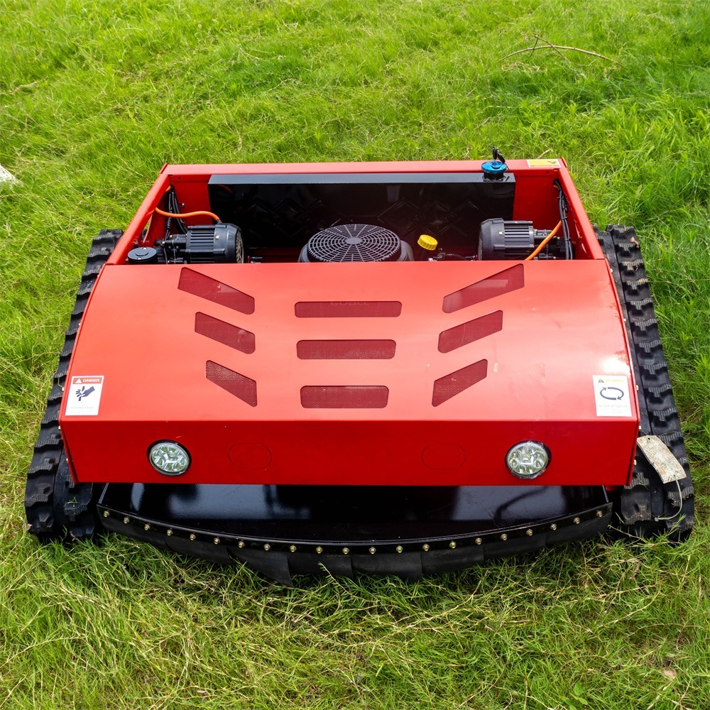 Export Russia large wide track lawn mower self-propelled lawn mower Agricultural orchard automatic weeding machine