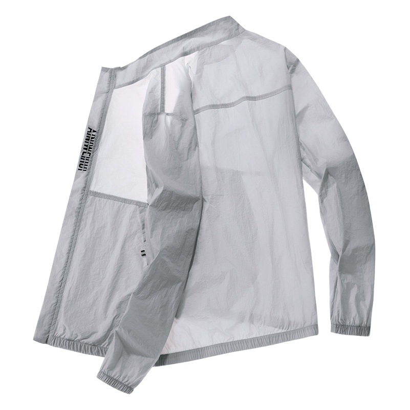Ice Silk Quick-Drying Clothing Sun Protection Clothing Men's New Sun Protection Clothing Hoodless Thin Breathable Anti-Uv Large Size Summer Jacket