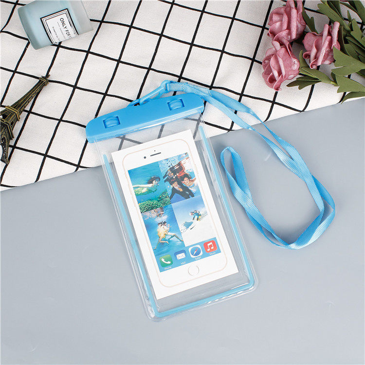 Picture of Mobile Phone Waterproof Bag Touchscreen Swimming Self-sealing Sealed Bag Seaside Diving Photo Drifting Transparent Waterproof Mobile Phone Case