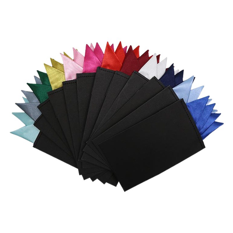 Men's insert pocket towel business accessories suit wedding groom solid color square handkerchief breast towel Shengzhou manufacturers