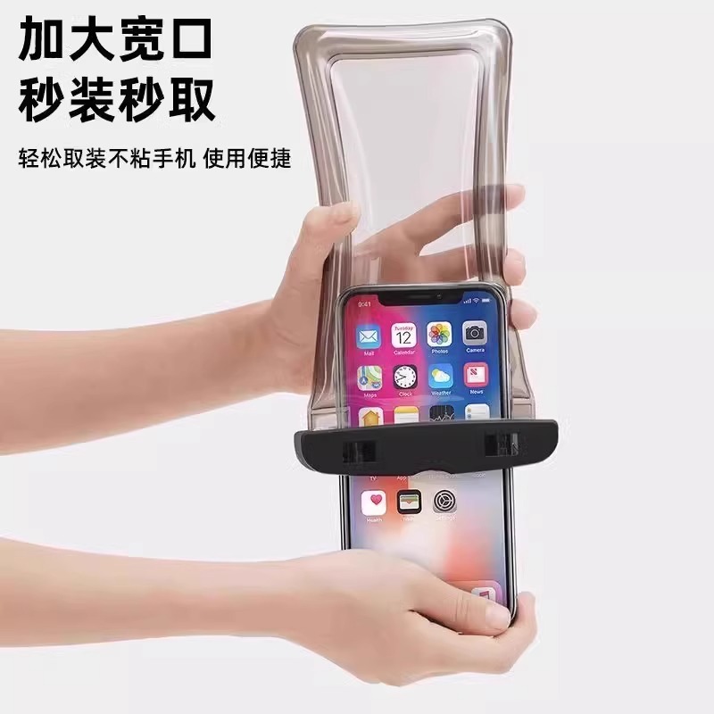 Picture of Mobile Phone Waterproof Bag Touchscreen Swimming Self-sealing Sealed Bag Seaside Diving Photo Drifting Transparent Waterproof Mobile Phone Case