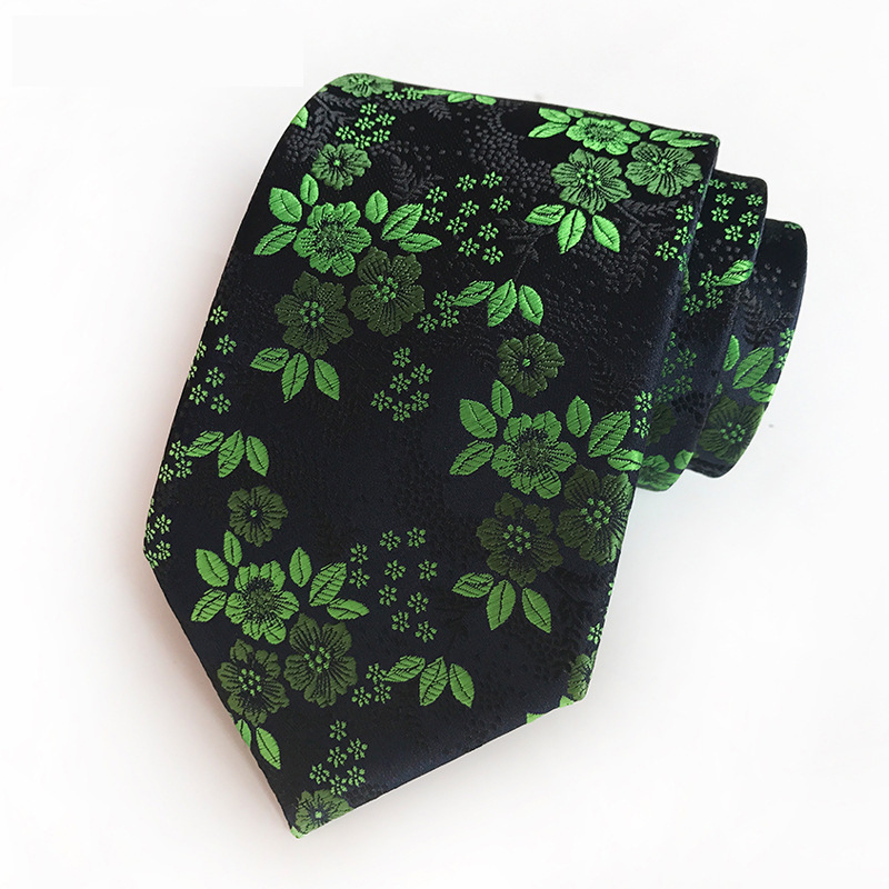 Picture of Tie men's in stock supply color polyester jacquard fabric source manufacturers wholesale