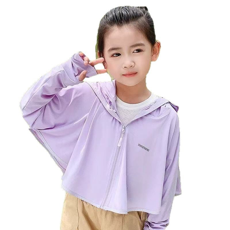 Picture of 2025 cartoon children's sunscreen summer sunscreen ice silk thin anti-ultraviolet baby sunscreen coat