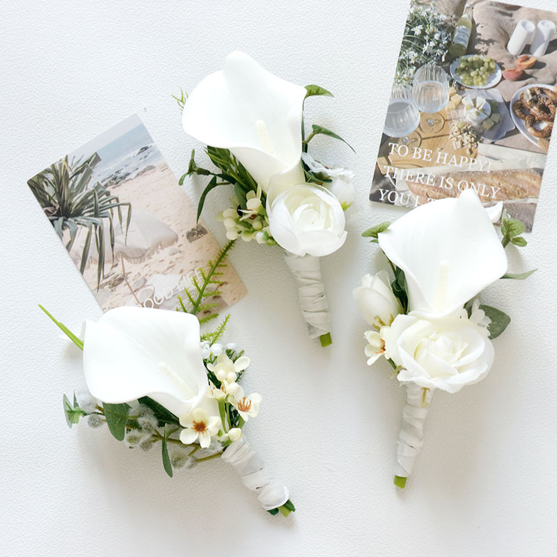 Picture of 237 Western-style business celebration corsage hand flower wedding supplies artificial flower studio photo props White series