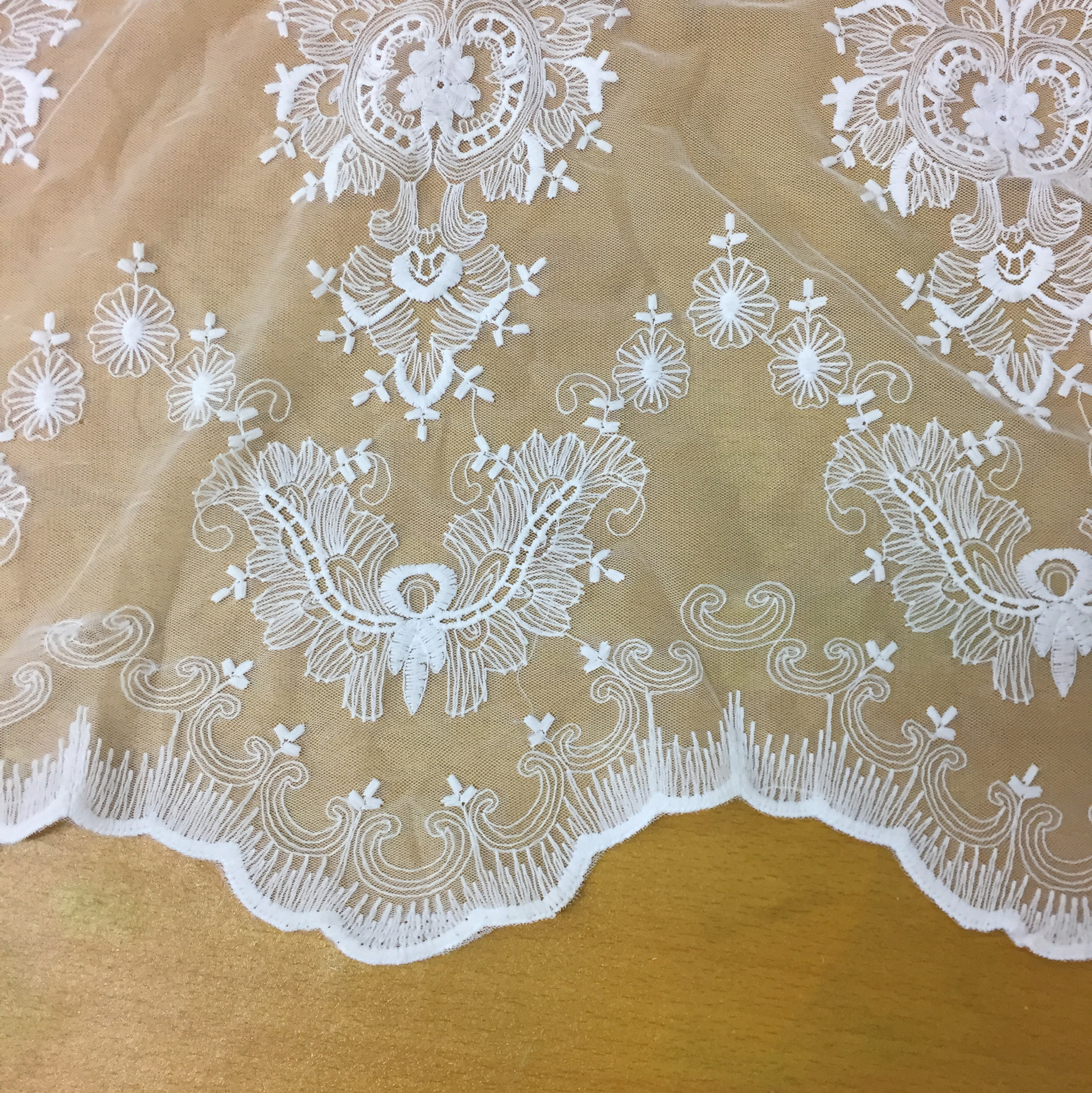 Picture of Water soluble milk silk fabric mesh embroidery stereoscopic 3D fashion clothing accessories handmade DIY lace cloth