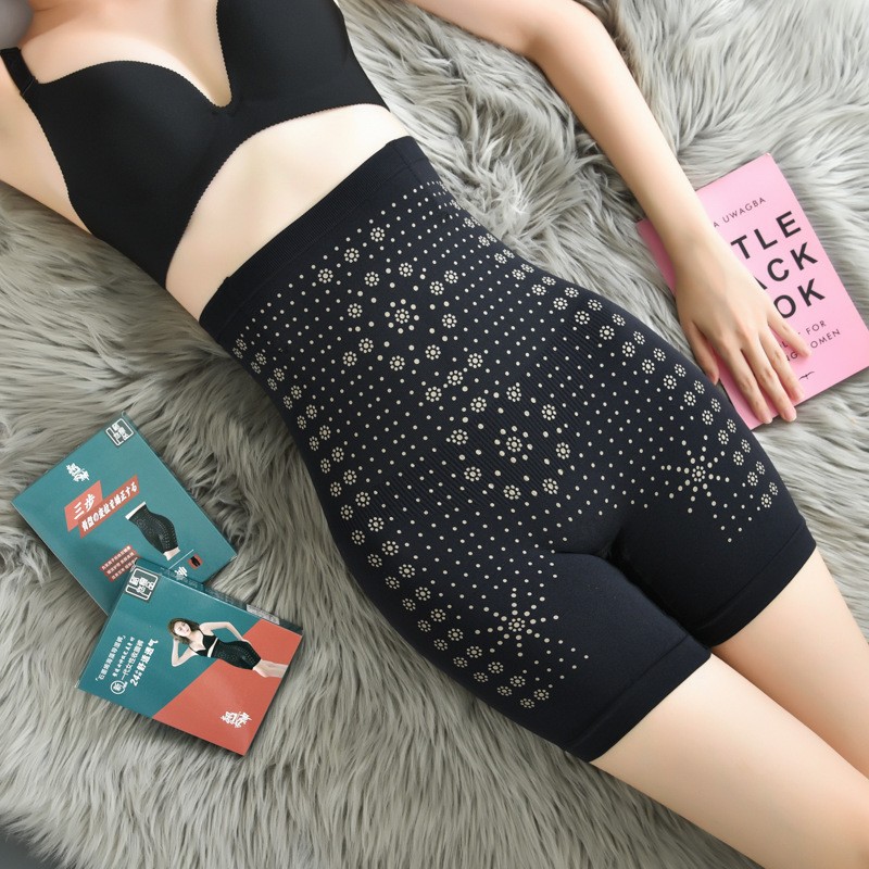 Fishbone Safety Pants Sick Goddess High Waist Abdominal Tinting Panties Women's plus size Fujie Panties Women's Belly Tinting Bottoming Shorts
