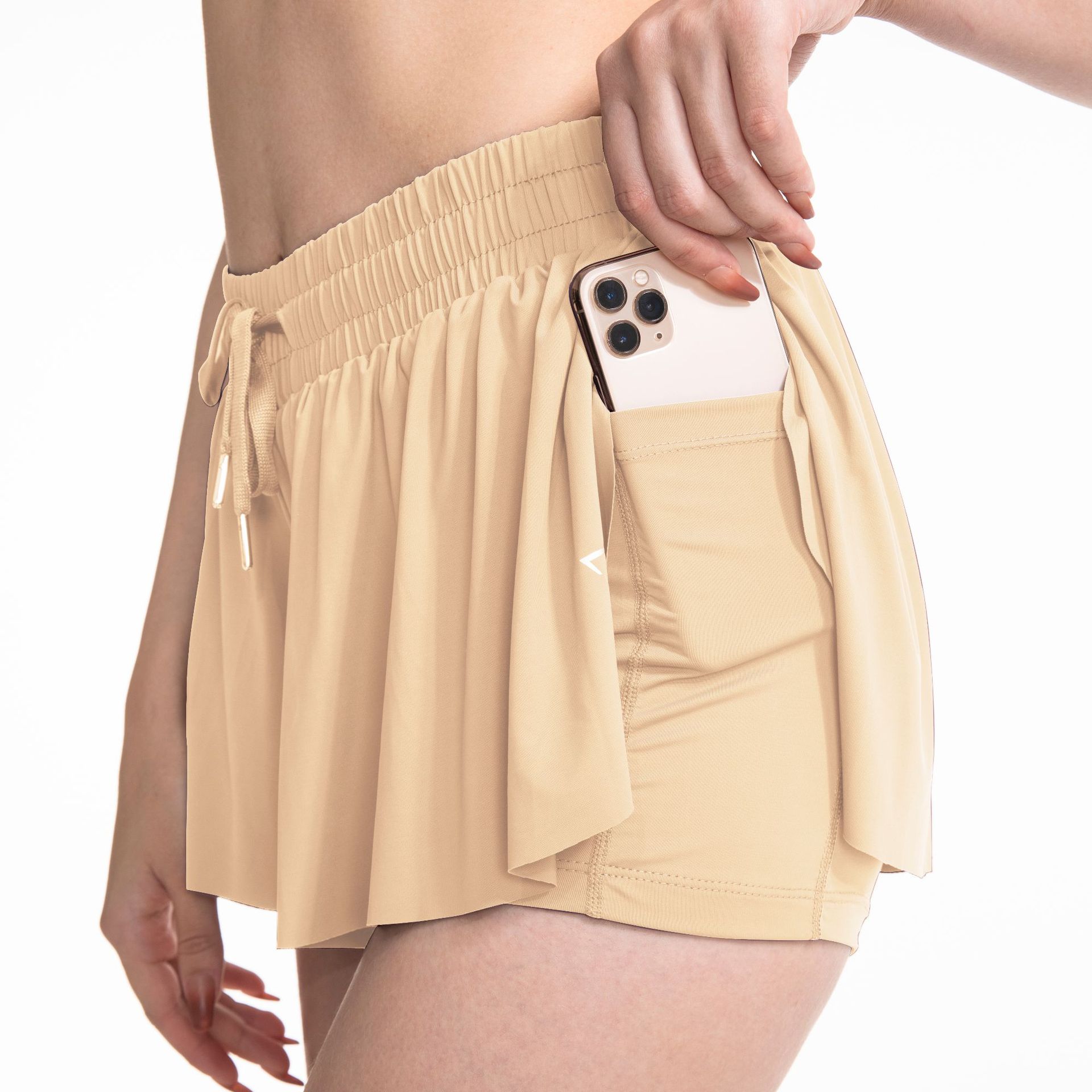 Picture of Amazon 2-in-1 Tennis Skirt Yoga Sports Short Skirt Running Fitness Sports Pocket Skirt Women's Cross-Border