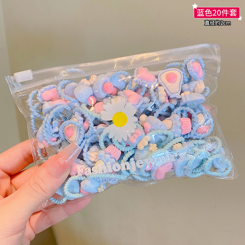 Picture of Children's rubber band does not hurt hair, good elasticity, Girl's rubber band, baby's hair rope, small size tie hair, hair ring, hair accessories