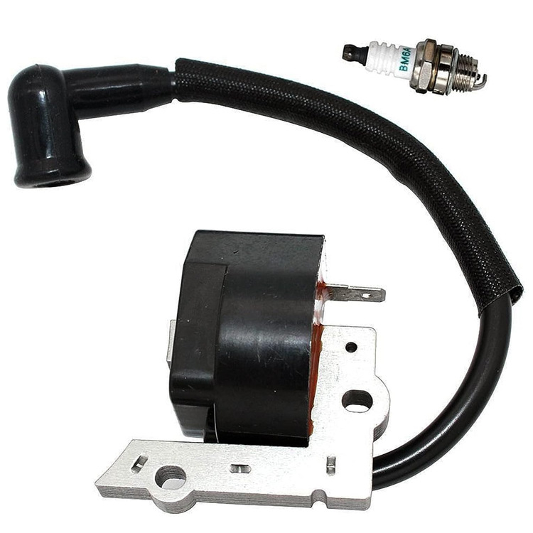 Lawn Mower High Voltage Pack Ignition Coil Suitable for 545215801 545024901 Including Spark Plug