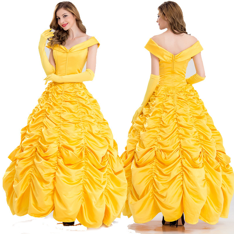 Beauty and Beast cosplay Princess Bell dress Princess Bell dress cosplay clothing women