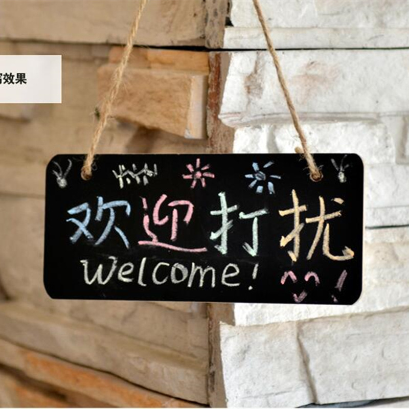 Creative shops small blackboard pendant wooden crafts message blackboard home decoration listing cross-border foreign gifts