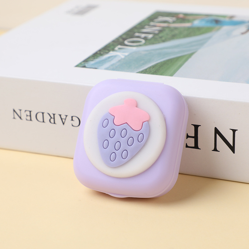 Picture of Creative cute girl Heart star moon box glasses case cartoon contact lens myopia couple box beauty contact double box