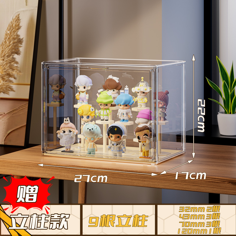 Picture of Blind Box Display Box Hand-Made Acrylic Storage Transparent Bubble Mart Display Cabinet Dust-Proof Box Toy Building Block Display