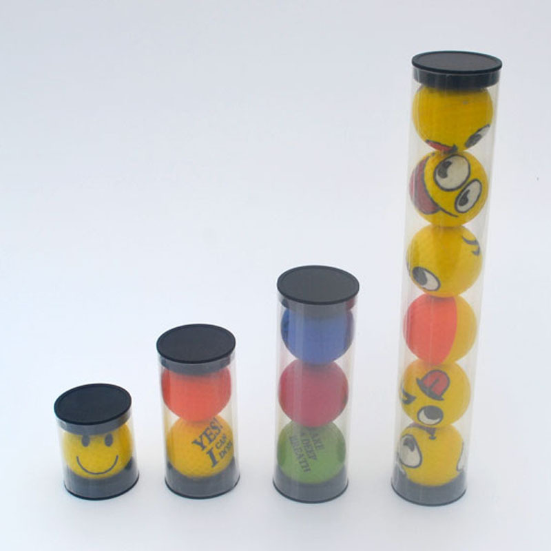 Picture of Golf ball tube ball tube plastic packaging transparent round tube golf ball box cylinder gift box 45mm