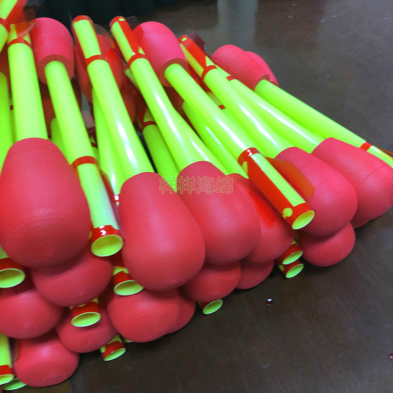 Inflatable EVA rocket launcher toy Pearl cotton rocket launcher children's pedal-type catapult sponge catapult