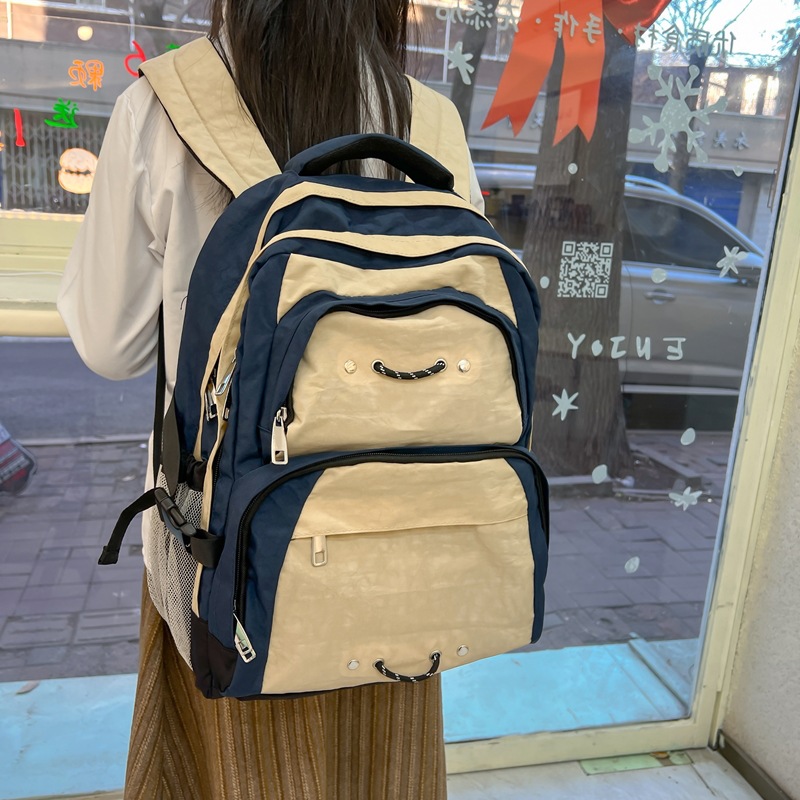 Picture of 2025 New College Student School Bag Women's Backpack Ruiying Casual Large Capacity College Style Outdoor Travel Cross-Border