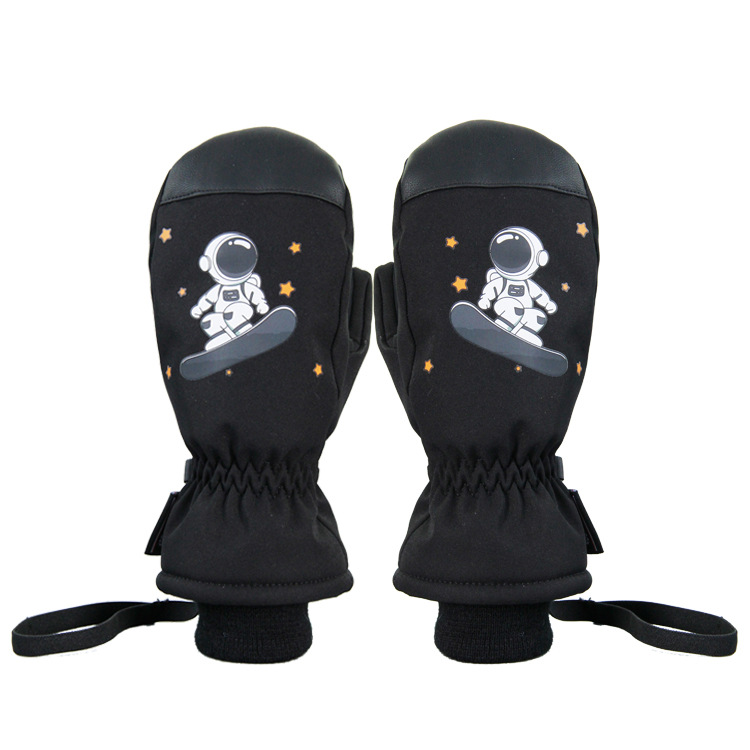Picture of Winter New Waterproof Kidsren's Ski Gloves Playing in the Snow Fleece-Lined to Heattech and Non-Slip Veneer Kidsren's Ski Gloves Stuffy