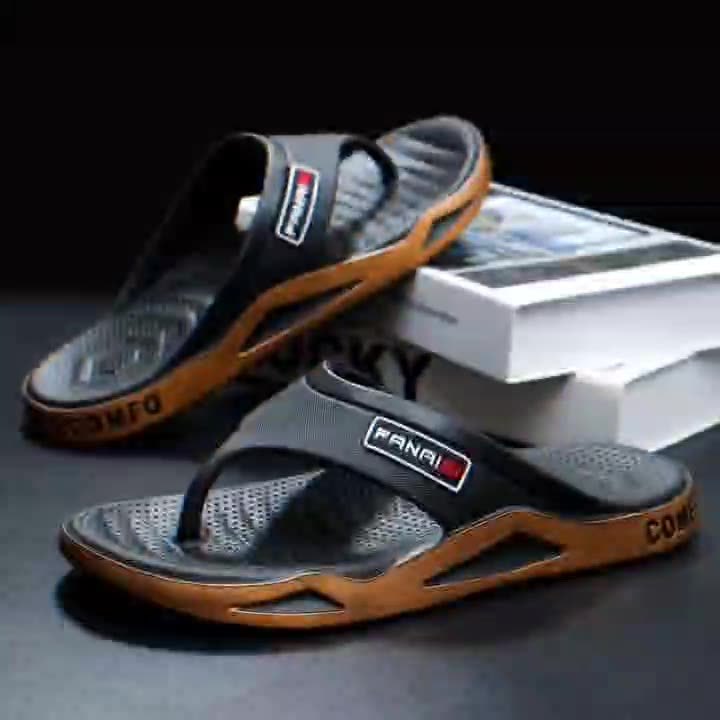 Cross-border Summer New Flip-flops Men's Outdoor Casual Flip-flops Men's Beach Fashion Non-slip Sandals