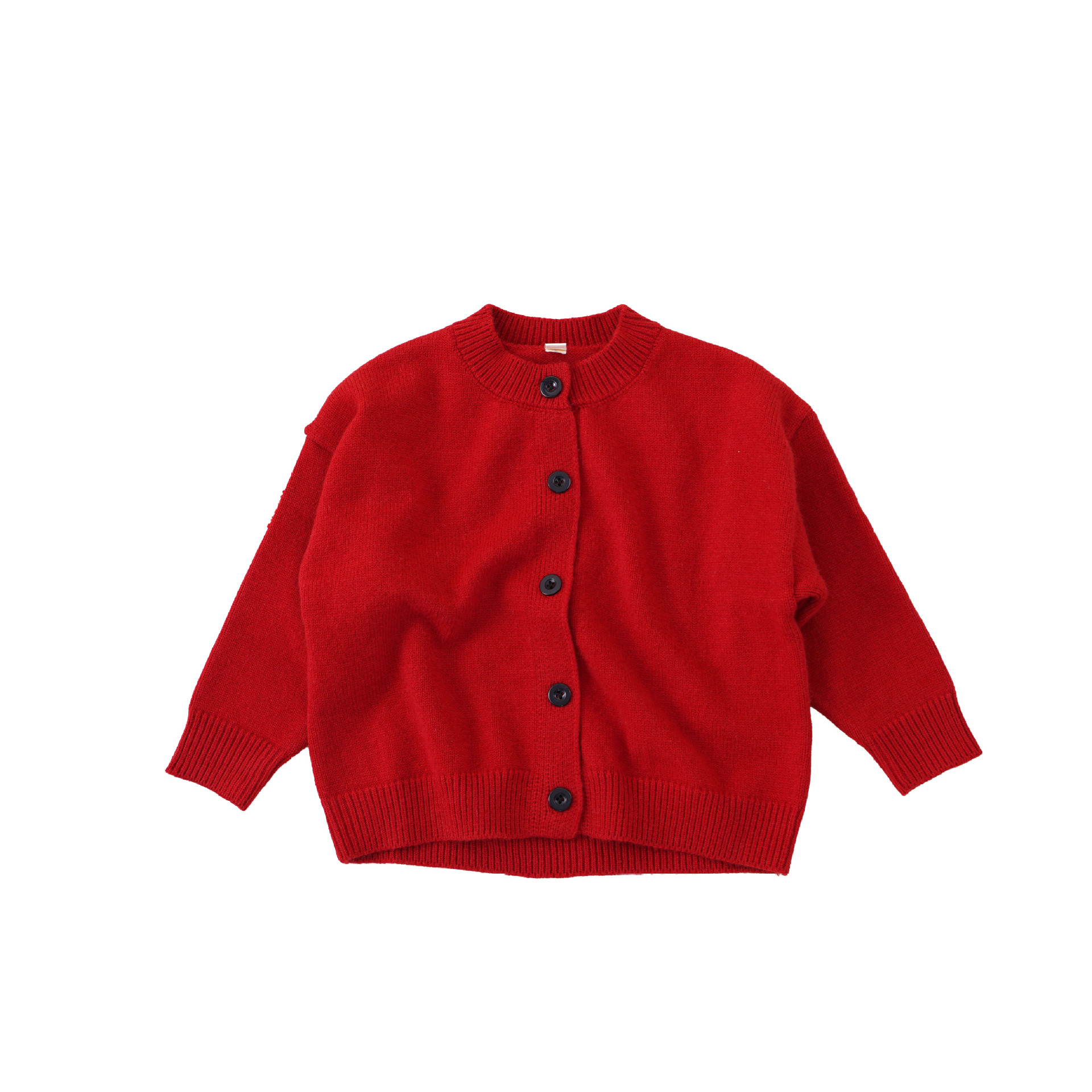 Picture of 2023 autumn and winter new children's sweater children's clothing boys and girls trendy round neck Western style Mori Chinese red knitted cardigan