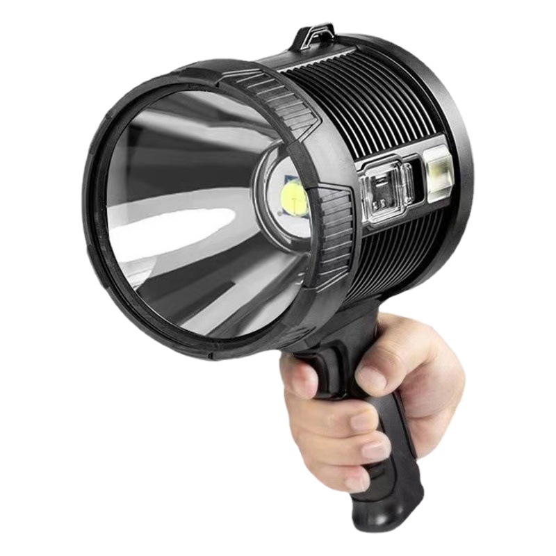 Cross-border new multi-function P50 Searchlight strong light LED Flashlight solar charging portable light with multi-color filter