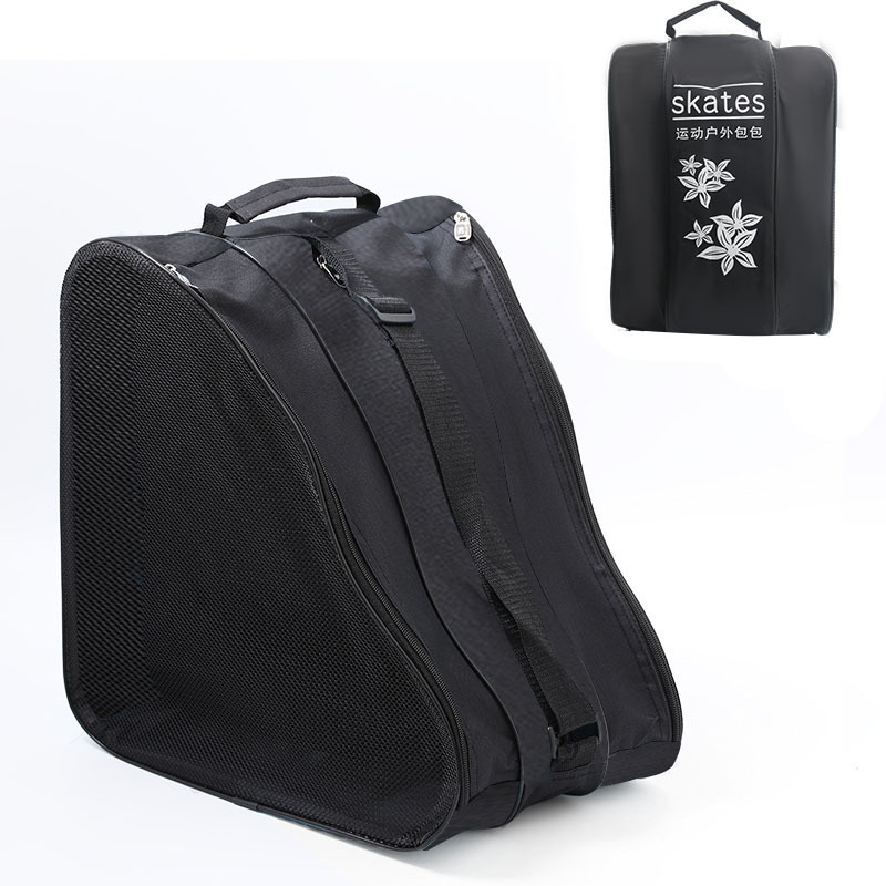 Roller skating bag professional children's skating shoes bag adult roller skates equipment storage bag triangle shoulder thickened breathable