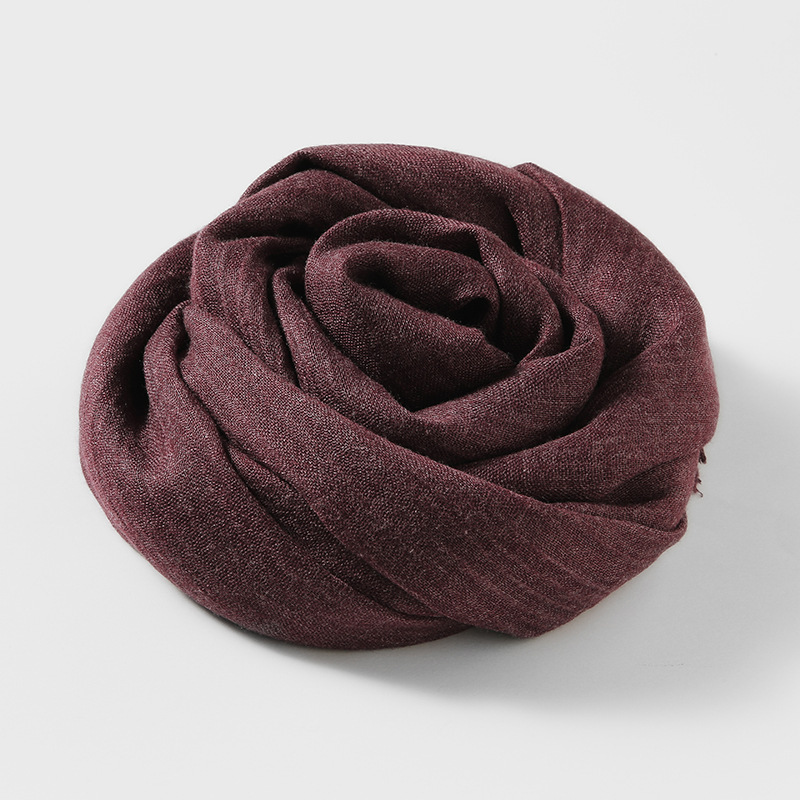 Picture of Solid Color Cotton and Linen Scarf Women's Artistic Sunscreen Scarf Scarf Beach Long Scarf Wholesale Japanese Scarf Advanced Sense
