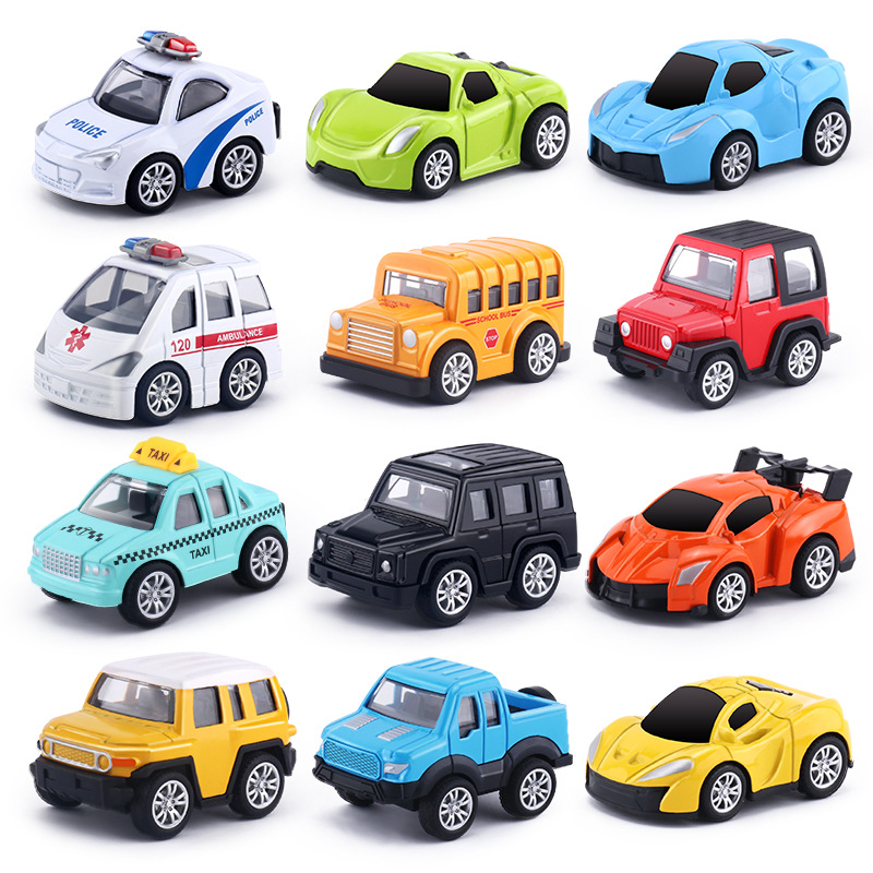 Children's alloy car toys wholesale sports car police car 120 mini Huili car model boy toys wholesale