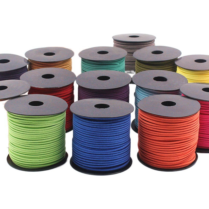 South Korea Deerskin Cord Velvet Leather Rope Flower Ribbon Packing Flower bouquet packaging floral material diy braided rope gift