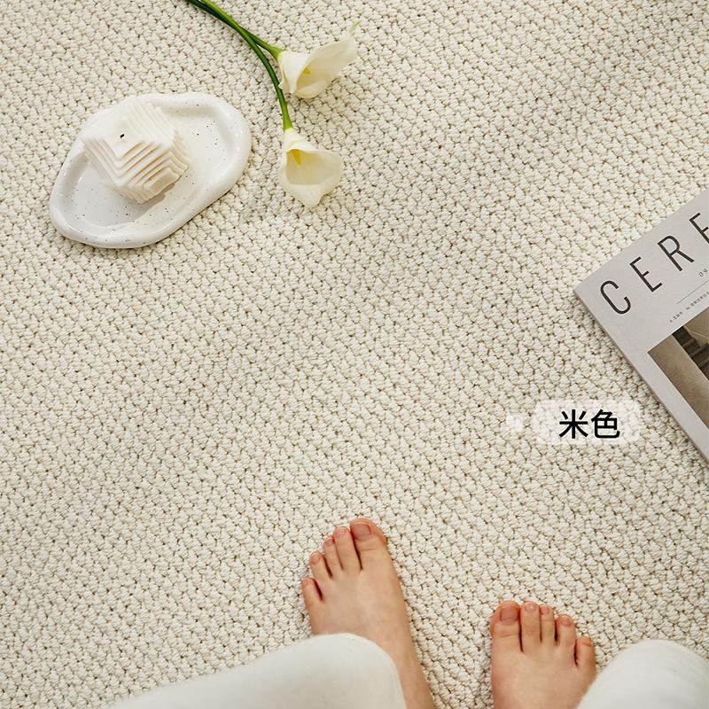 Picture of Imitation Sisal Anti-cat Claw Carpet Living Room Bedroom Japanese Style Silent Wind Sofa Bedside Blanket Solid Color Hotel Homestay Office