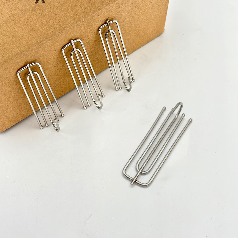Picture of Foreign trade bold stainless steel curtain fabric fork hook universal curtain accessories cloth belt wear hook four claw hook