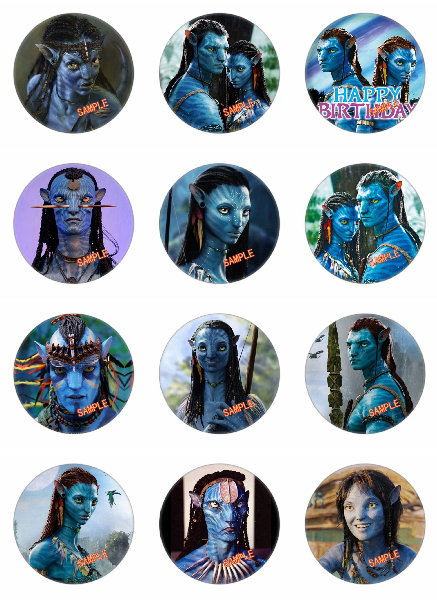 Picture of New Avatar 2 Movie Surrounding Badge Yum Tinplate Brooch 1-36
