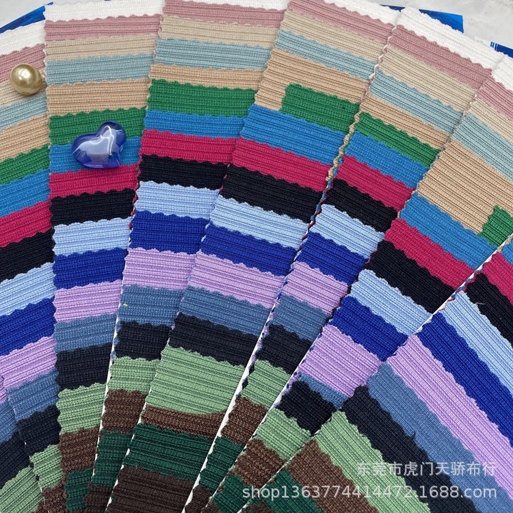 New cool silk cotton pit rib 250g 4*3 cool silk cotton pit cloth cotton feel pit rib fabric