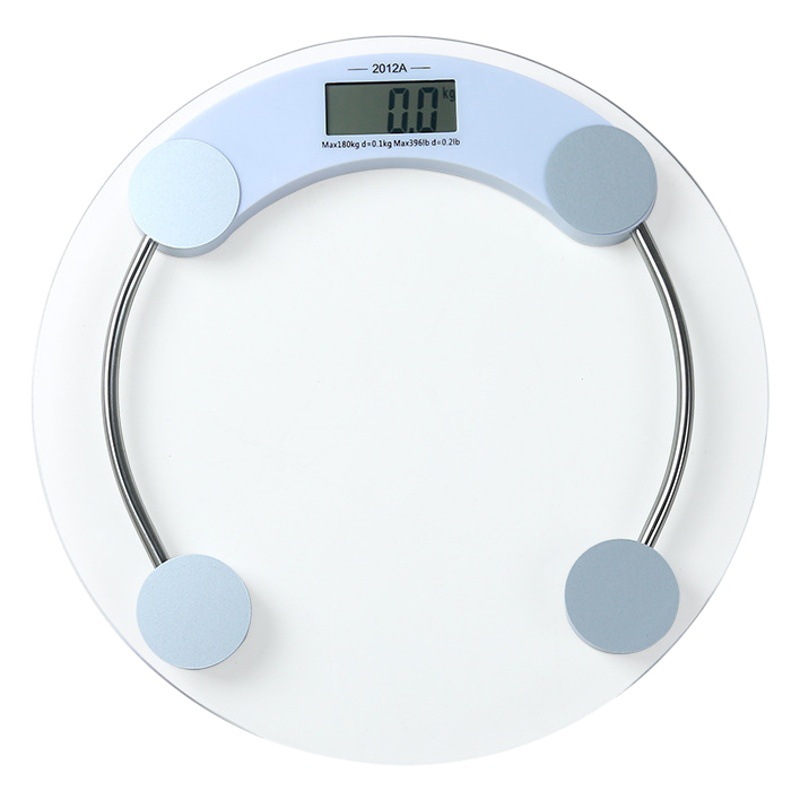 2003A2003B body scale bathroom scale household electronic scale health scale fan-shaped weight scale round transparent scale