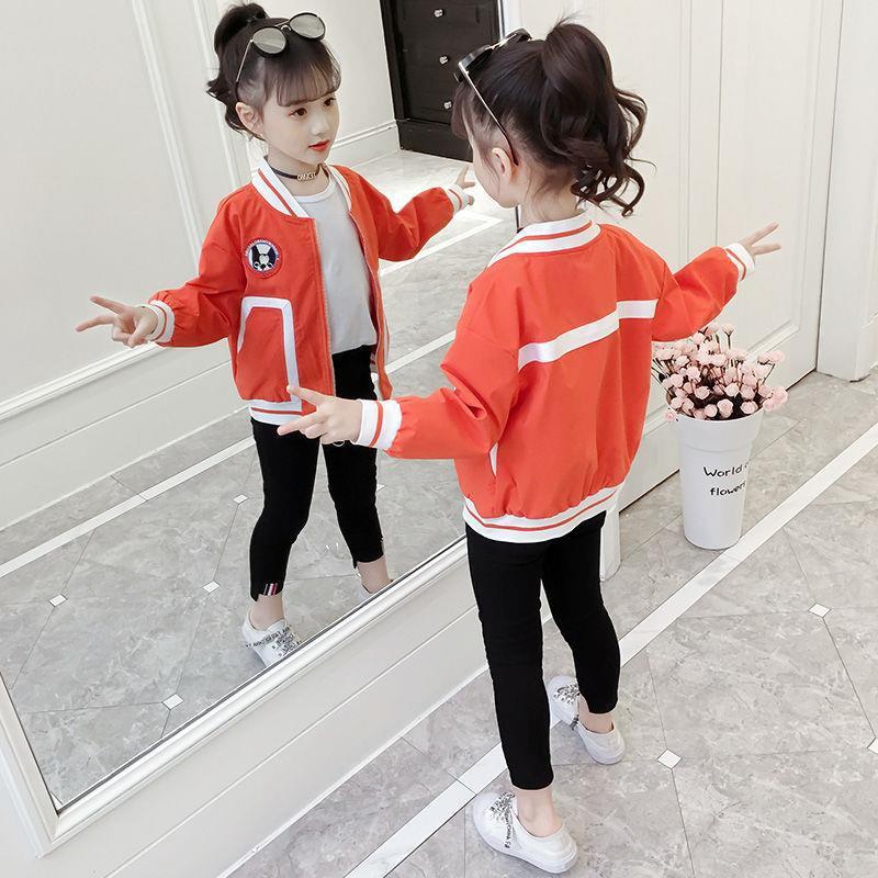 Girls' Spring Coat 2022 New Children's Coat Little Girl's Spring and Autumn Jacket for Middle and Big Children 10 Years Old Fashionable