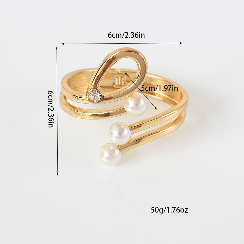 Picture of Wholesale Light Luxury Curtain Strap Metal Diamond Pearl Curtain Buckle Punch-free Magnetic Curtain Clip Home Curtain Rope